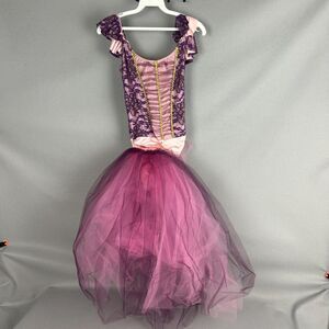 Ballet Leotard Adult Small Purple Lace Tulle Skirt Costume Headband Stage Dance